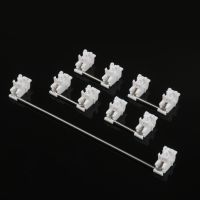 Plate mounted white Gateron Stabilizers Clear Satellite Axis 7u 6.25u 2u  For Mechanical Keyboard Modifier Keys Basic Keyboards