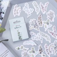 【LZ】 46pcs/lot Eucalyptus Leaves Paper Stickers Set Decorative Stationery Stickers Scrapbooking DIY Diary Album Stick Lable