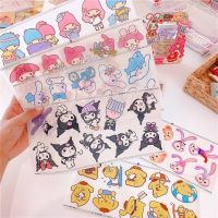 การ์ตูน Sanrio Kulomi สติ๊กเกอร์น่ารักเมโลดี้พีวีซีสติ๊กเกอร์กันน้ำ DIY ไดอารี่วัสดุตกแต่ง