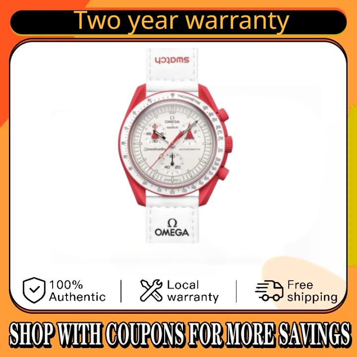 [Two year warranty] Swatch joint watch series omegaˉ× SWATCHˉ couple watch full set of
