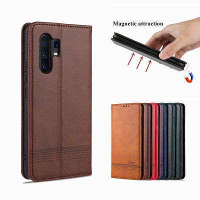 Luxury magnetic attraction case for Vivo X30 X 30 Pro simplicity phone cover wallet case card slots high quality AZNS