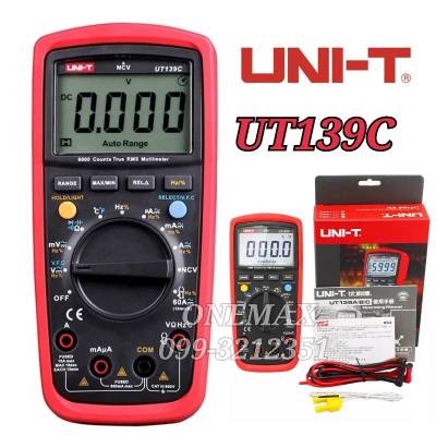 มัลติมิเตอร์ดิจิตอล UNI-T UT139C Digital Multimeter มิเตอร์วัดไฟ ดิจิตอลมัลติมิเตอร์ มิเตอรดิจิตอล เครื่องมือวัดไฟ