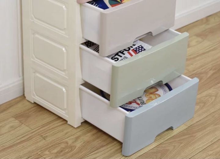 drawer-ตู้ลิ้นชักพลาสติก-ล้อ-สลับสี-ล็อคได้-ลิ้นชัก-ตู้ลิ้นชักอเนกประสงค์-ตู้เสื้อผ้า-ตู้-diy-n60