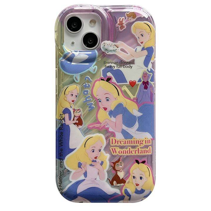 เคสโทรศัพท์มือถือ-tpu-แบบนิ่ม-ลายเลเซอร์-สําหรับ-iphone-14-pro-max-13-pro-max-12-pro-max