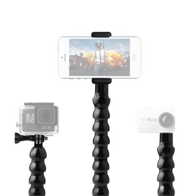 ขาตั้งเดี่ยวแบบยืดหยุ่นก้านไม้เซลฟี่ปุ่มแขนต่อได้สำหรับ Gopro Hero Sjcam Yi DJI OSMO ชุดกล้องถ่ายภาพ