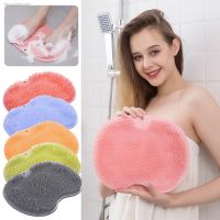 ✗◎◈ Silicone Exfoliating Shower Massage Scraper Non-Slip Bath Scrub Pad Foot Wash Brush Bathroom Tool Mat Rub Back Sucker Brushes