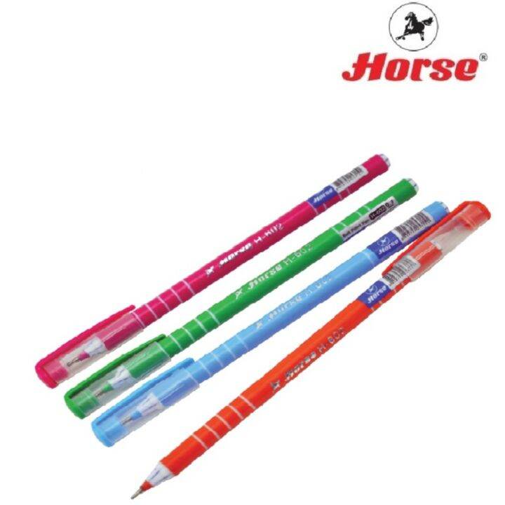 horse-ตราม้า-ปากกาลูกลื่น-h-602-จำนวน-50-ด้าม-กระป๋อง