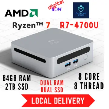 GenMachine Mini PC AMD Ryzen 7 3750H CPU Windows 10/11 DDR4 Ren3000 3750H  WiFi5