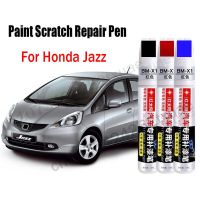 ปากกาลบรอยขีดข่วนสีรถยนต์สำหรับ Honda Jazz สีแดงสีน้ำเงินสีเทาสีดำสีขาวทาสีเงินอุปกรณ์ดูแล