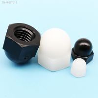 ✐﹊ஐ  5/10/50pcs M3 M4 M5 M6 M8 M10 M12 M14 M16 Black White Nylon Plastic Insulated Hex Hexagon Decorative Cover Dome Acorn Cap Nut