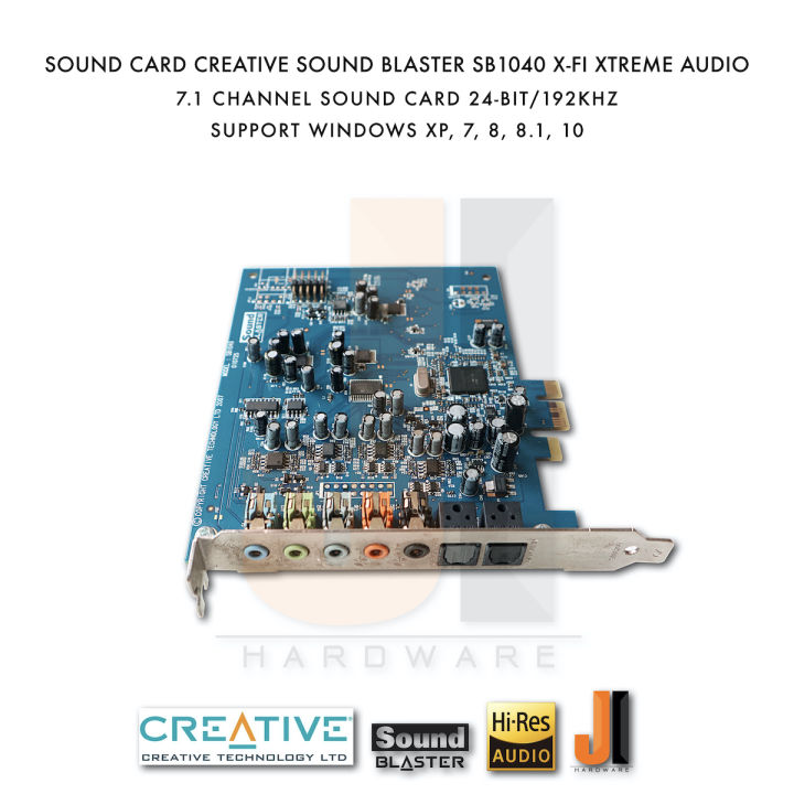 sound-card-creative-sound-blaster-x-fi-xtreme-audio-sb1040-7-1-channel-pci-e-มือสอง