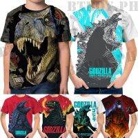 Dinosaur T Shirts for Kids  Boys Birthday Gift Party Baby Godzilla Short Sleeve Fashion