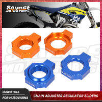 Chain Adjuster Regulator Sliders สำหรับ Husqvarna FX FC TX TC 125 250 300 350 450 2016-2021รถจักรยานยนต์ Swingarm Slider Dirt Bike