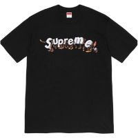 เสื้อยืดแขนสั้น ผ้าฝ้าย พิมพ์ลาย Supreme แฟชั่นสําหรับผู้ชาย และผู้หญิงv