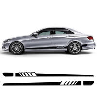 Edition 1 Racing Stripe Car Door Side Skirt Stickers Decal For Mercedes Benz C Class W205 C63 AMG C43 C300 C250 C200 C220 C180