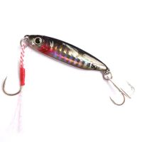 【hot】┅ Feather Fishing Colorful Carbon Metal Jig Spinning Artificial Bait Bass of Sinking Casting Pesca Tackle