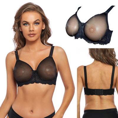 （A So Cute） LACEBra For Silicone Breastforms Mastectomy Crossdresser Cosplay