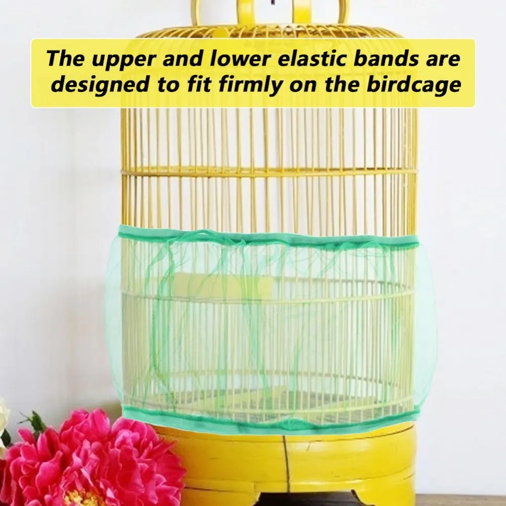Large Bird Cage Cover Bird Cage Seed Catcher Bird Cage Liner Net Bird Cage  Skirt | eBay