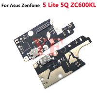 พร้อม IC สำหรับ USB ZC600KL 5Q Asus ZenFone 5 Lite ไมโครโฟนไมโครโฟนสายตัวเชื่อมต่อแบบแท่นยืดหยุ่นชาร์จพอร์ตชิ้นส่วนทดแทนบอร์ด