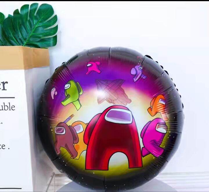 18 inches Round INS werewolf them Black among us happy birthday party