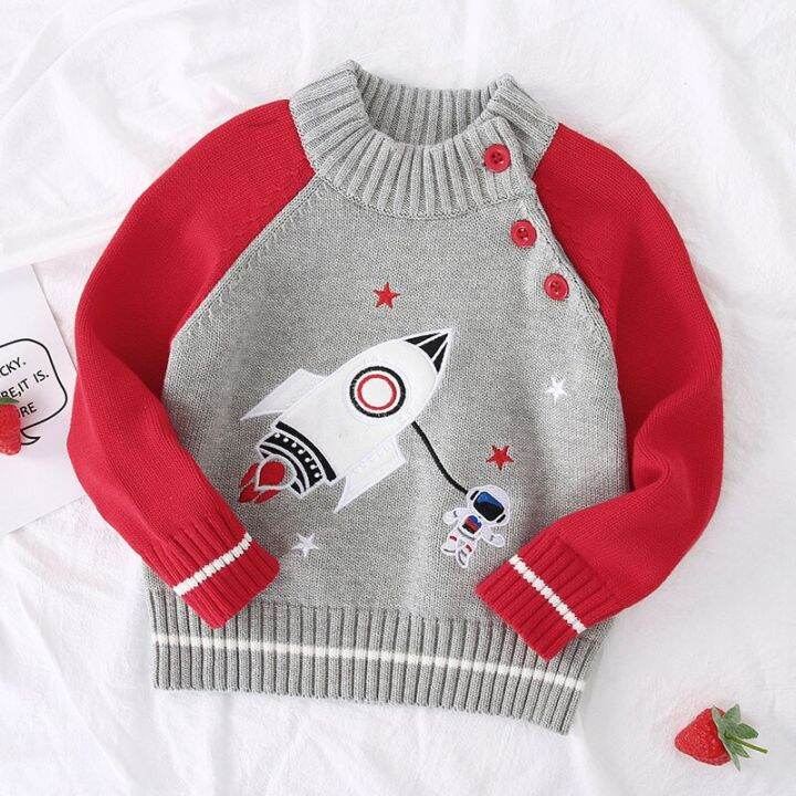 christmas-kids-baby-boys-girls-long-sleeve-cartoon-rocket-pullover-sweaters-casual-autumn-baby-boy-girl-knit-childrens-sweaters