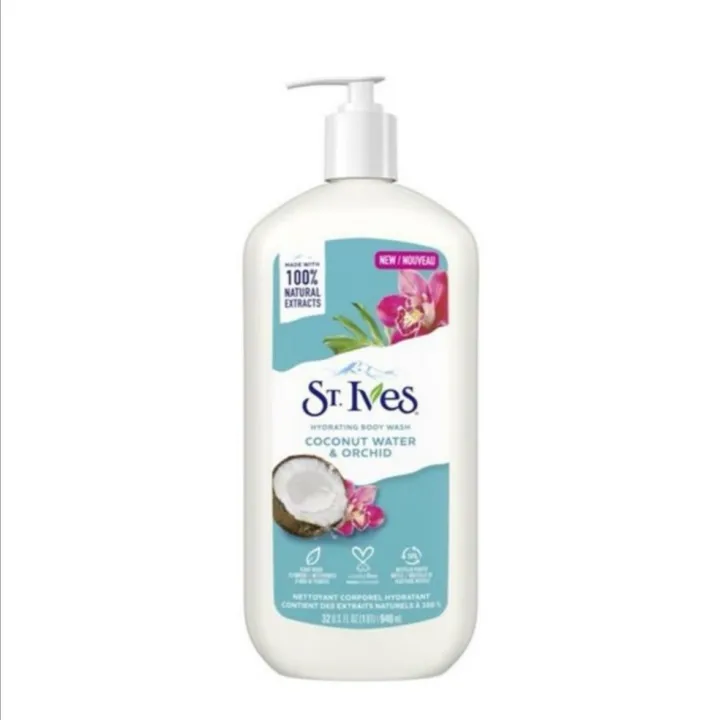 St. Ives Hydrating Body Wash with Pump Coconut Water and Orchid 32 oz Lazada PH