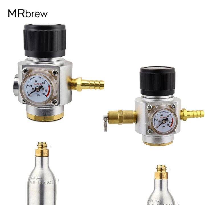 Sodastream Co2 Mini Gas Regulator Co2 Charger 090 PSI Gauge With