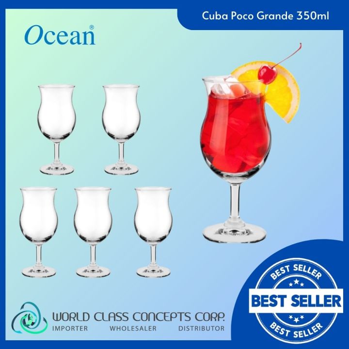 Ocean Madison Water Goblet Glass Set (6 Pcs) - 425 ml - (For Pick