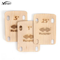 【New product】Muspor 3pcs Guitar Neck Shim 0.25 0.5 1 Degree Maple Bottom Adjustment Shim Musical Instrument Accessories