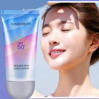 ZKYO ครีมกันแดดดูแลผิวหน้าสำหรับผู้หญิง,SPF50 ++ ครีมกันแดดป้องกันกันแดดกันรังสีอัลตราไวโอเลต A1L3