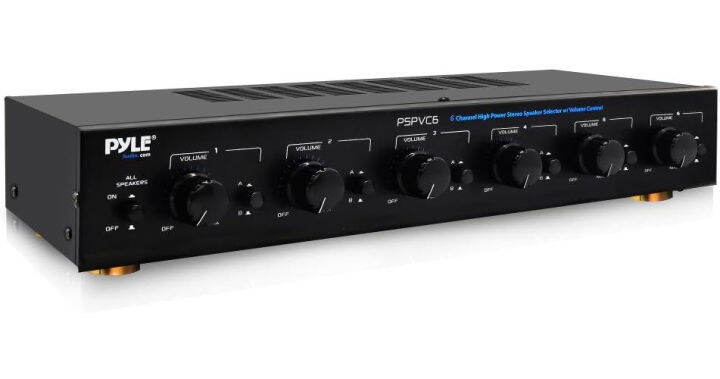 premium-new-and-improved-6-zone-channel-speaker-switch-selector-volume-control-switch-box-hub-distribution-box-for-multi-channel-high-powered-amplifier-control-6-pairs-of-speakers-pyle-pspvc6-black