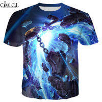 CLOOCL Game League Of Legends The Magus Ascendant Xerath 3D พิมพ์แขนสั้นผู้ชายผู้หญิง Street สไตล์เสื้อยืดคอกลม