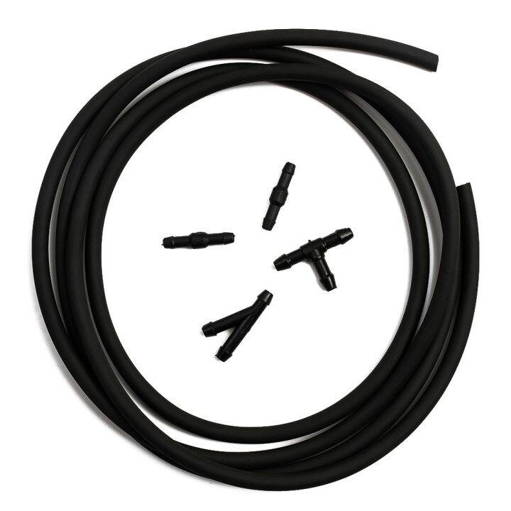Heavy Duty Windscreen Washer Jet Hose with TY Connector and Black Color