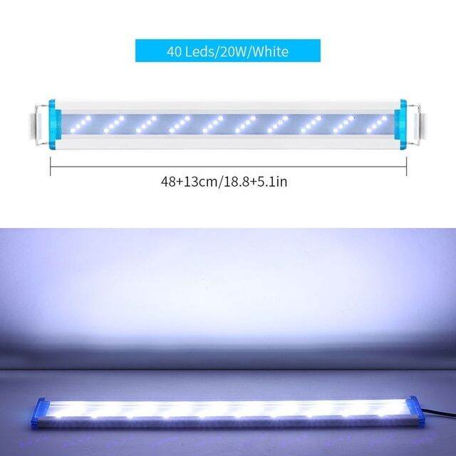 ไฟ-led-rgb-สำหรับพืชน้ำตู้ปลาแบบไฟ-led-บางพิเศษ18-58ซม-สำหรับตู้ปลาคลิปกันน้ำขยายได้90-260v