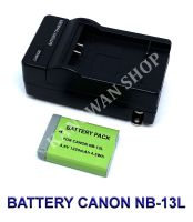 (Saving Set 1+1) NB-13L / NB13L แบตเตอรี่และแท่นชาร์จสำหรับกล้องแคนนอน Battery and Charger For Canon PowerShot G1 X Mark III,G7 X,G7 X Mark II,G9 X,SX720 HS,SX730 HS,SX740 HS BY JAVA STORE