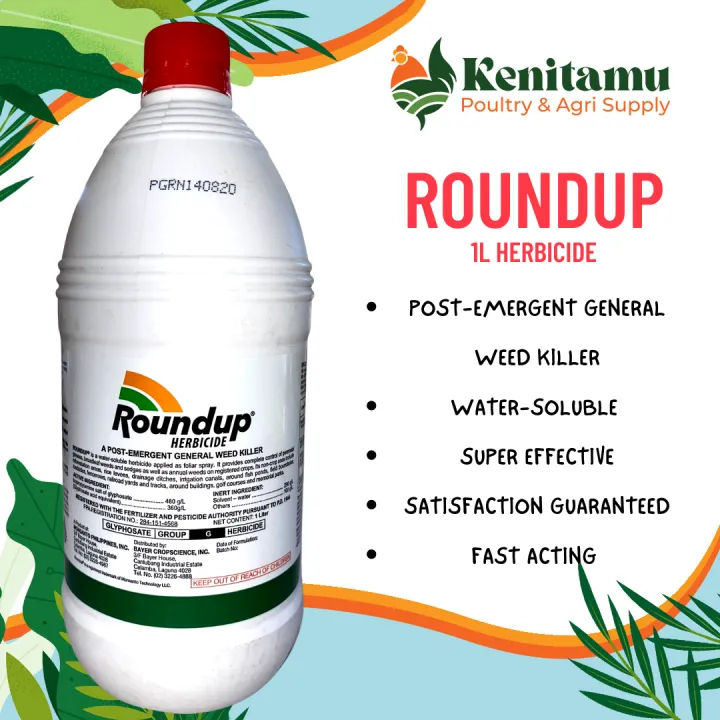 ROUNDUP 1L GRASS KILLER HERBICIDE BY: BAYER / LIKE DEMOLITION X/ LIKE ...