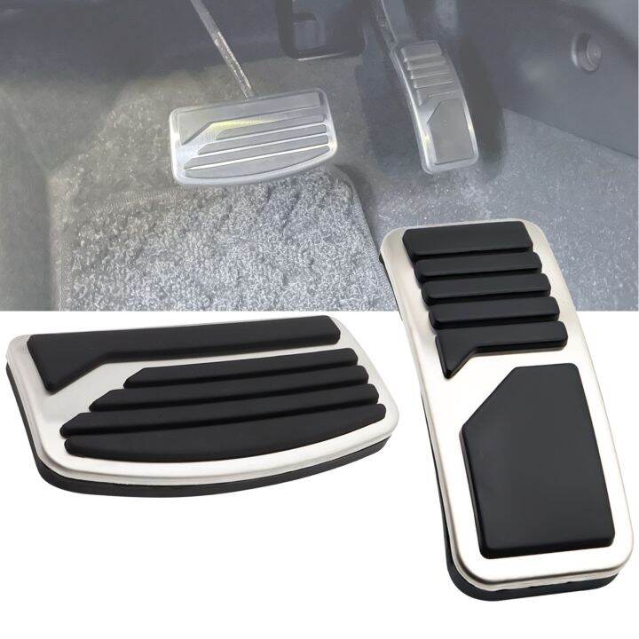 AT Car Gas Clutch Brake Pedal Cover Kit For Mitsubishi Pajero 3