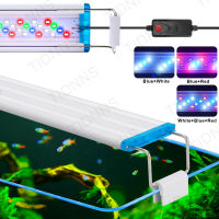 Super Slim LED พิพิธภัณฑ์สัตว์น้ำแสง Rgb พืชน้ำแสง18-58เซนติเมตร Extensible กันน้ำคลิปสำหรับปลา90-260โวลต์โคมไฟสี