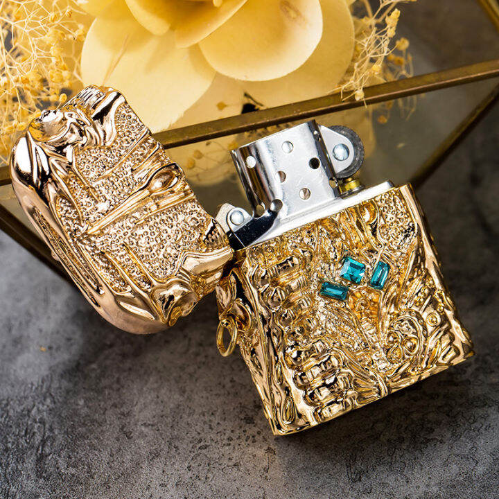 Zippo kerosene windproof lighter case DIY Blizzard World of Warcraft