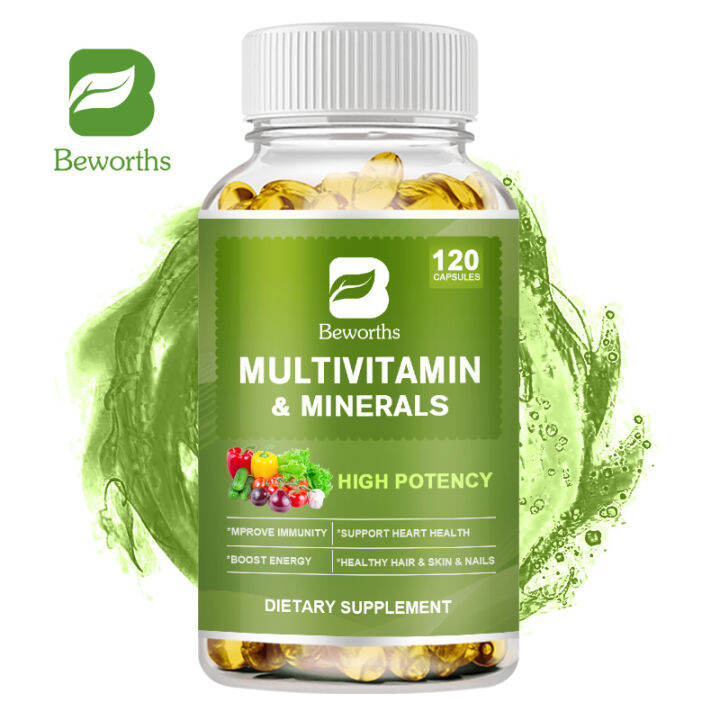 BEWORTHS Multivitamin & Minerals Capsules with Iron, Methylfolate, Zinc