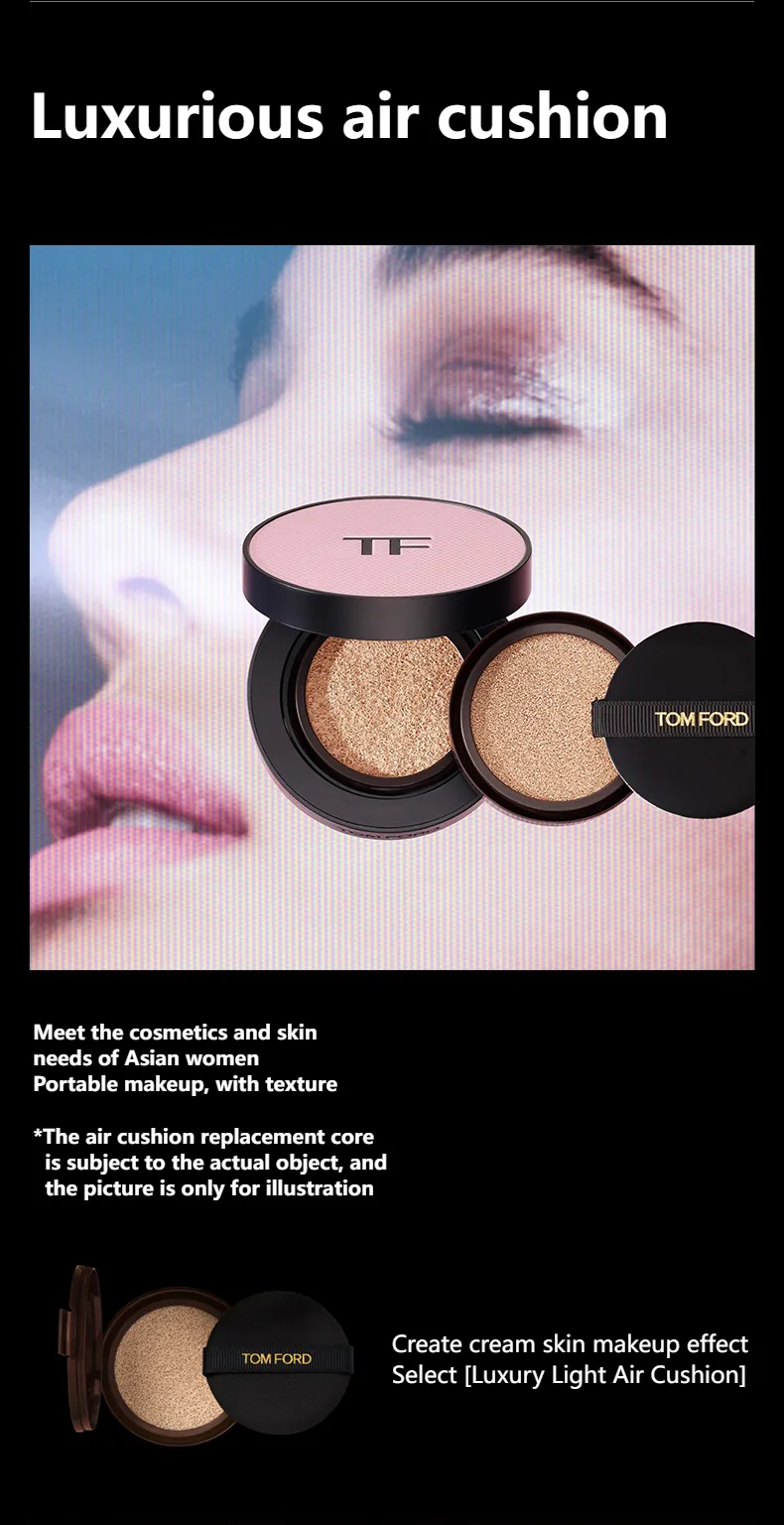 TOM FORD] Luxury Light Air Cushion, Sunscreen, pink box Concealer Moisture  | Lazada PH