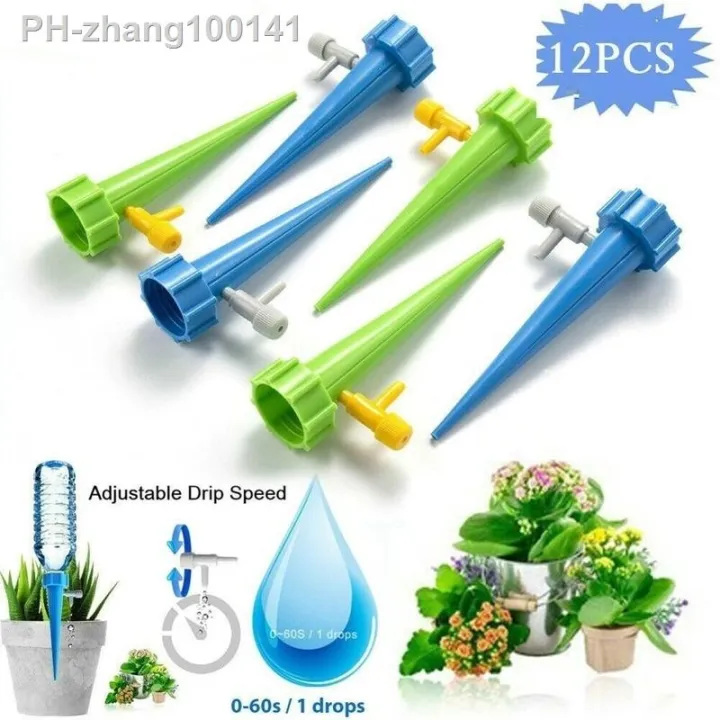 12pcs-garden-plant-automatic-irrigation-tool-spike-flower-supplies-self-watering-device-self-watering-planters-watering-system