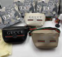 กระเป๋าคาดเอวผู้ชาย GUCCI กระเป๋าคาดเอา ขนาด10นิ้ว มาใหม่งานดี งานตรงปก  รูปถ่ายจากสินค้าจริง พร้อมส่ง