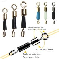 ✒ 50/30/10PCS Fishing Connector Barrel Bearing Rolling Swivel Fishing Swivels And Carabiners Quick Release For Fishing Accessories