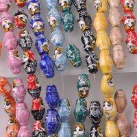 5pcs Russian Matryoshka 22x13mm Patterns Loose Crafts Beads Lot Jewelry Making Findings