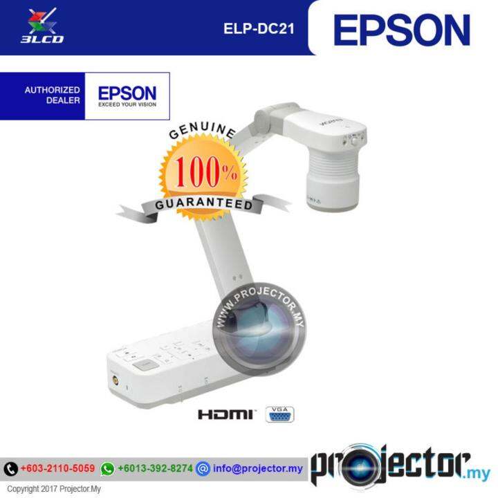 Epson ELPDC21 Visualizer Document Camera, HDMI, VGA, USBB Port Lazada