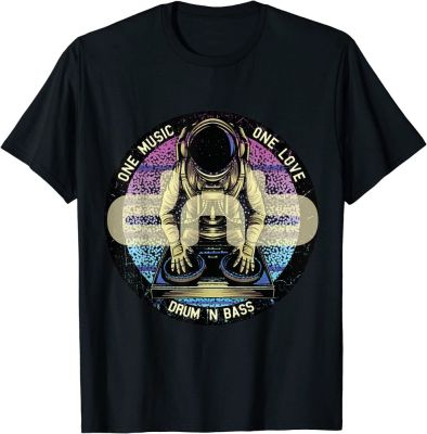 Drum n Bass DNB Astronaut Space Electro Music Drum and Bass T-shirt