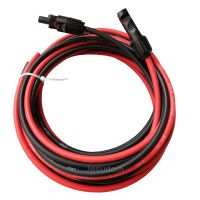 6/4/2.5 mm² 10/12/14 AWG Solar Panel Extension Cable Copper Wire Black and Red with Connector Solar PV Cable