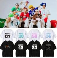 เสื้อยืดขนาดใหญ่ลายลูกกวาดจาก kpop NCT เสื้อยืดมาร์ค Renjun jeno haechan jaemin chenle jisung 100% เสื้อยืดเสื้อแขนสั้นพิมพ์ลายผ้าฝ้าย