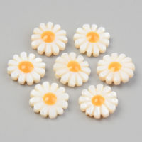 2pc Natural Freshwater Shell Chandelier Charms Flower Seashell Color 12.5x4.5mm Hole: 1mm